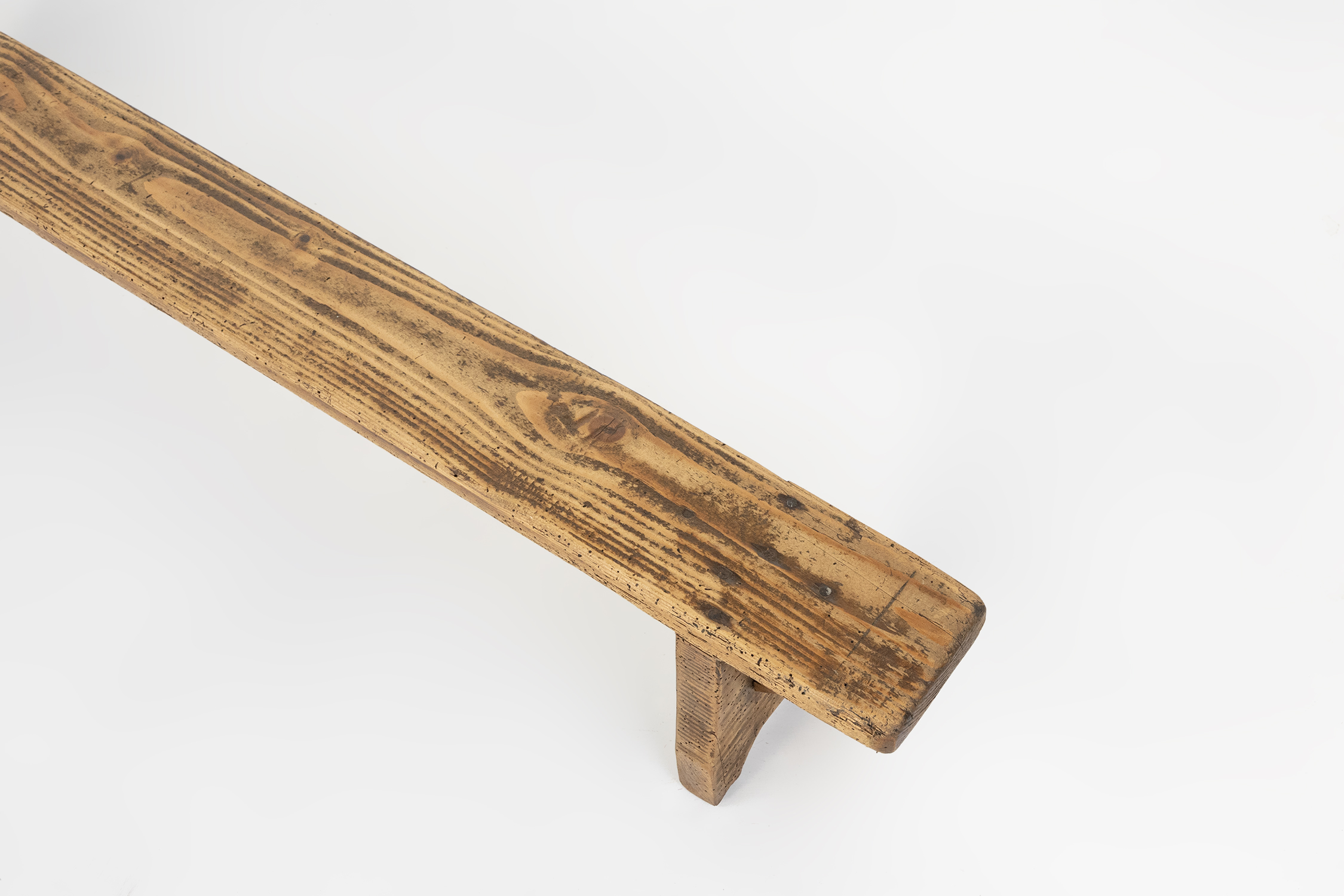 Mid century low wooden bench, France ca. 1850thumbnail